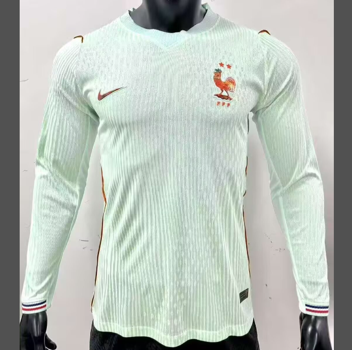 Player Version 2026 France Away World Cup Long Sleeve Jersey Jersey S-3XL
