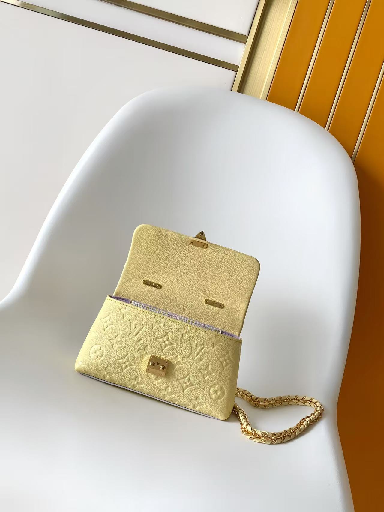 Louis Vuitton Nano Madeleine handbag in yellow
