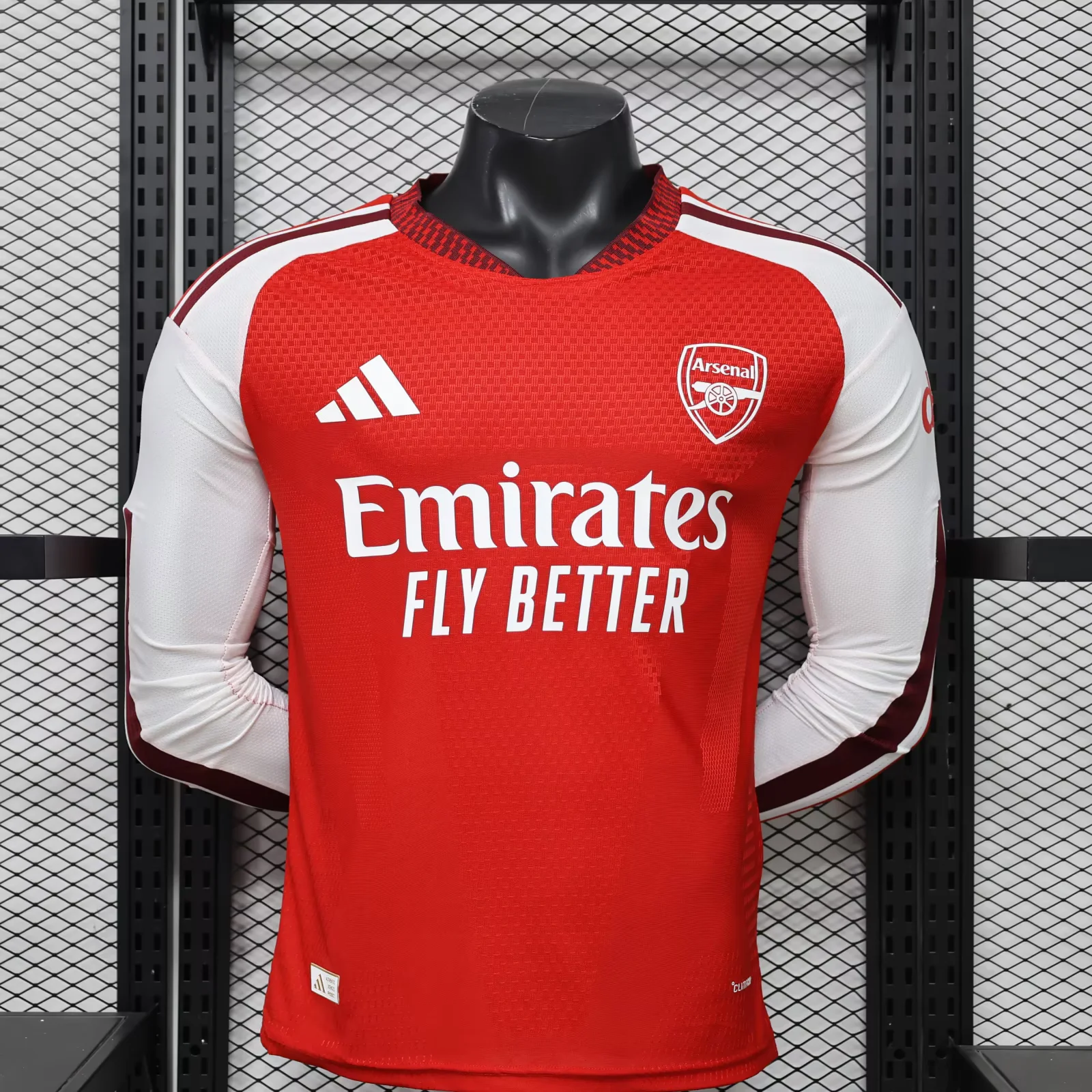 2026/2027 Player Version Long Sleeve Arsenal Home Red Football Shirt 1:1 Thai Quality