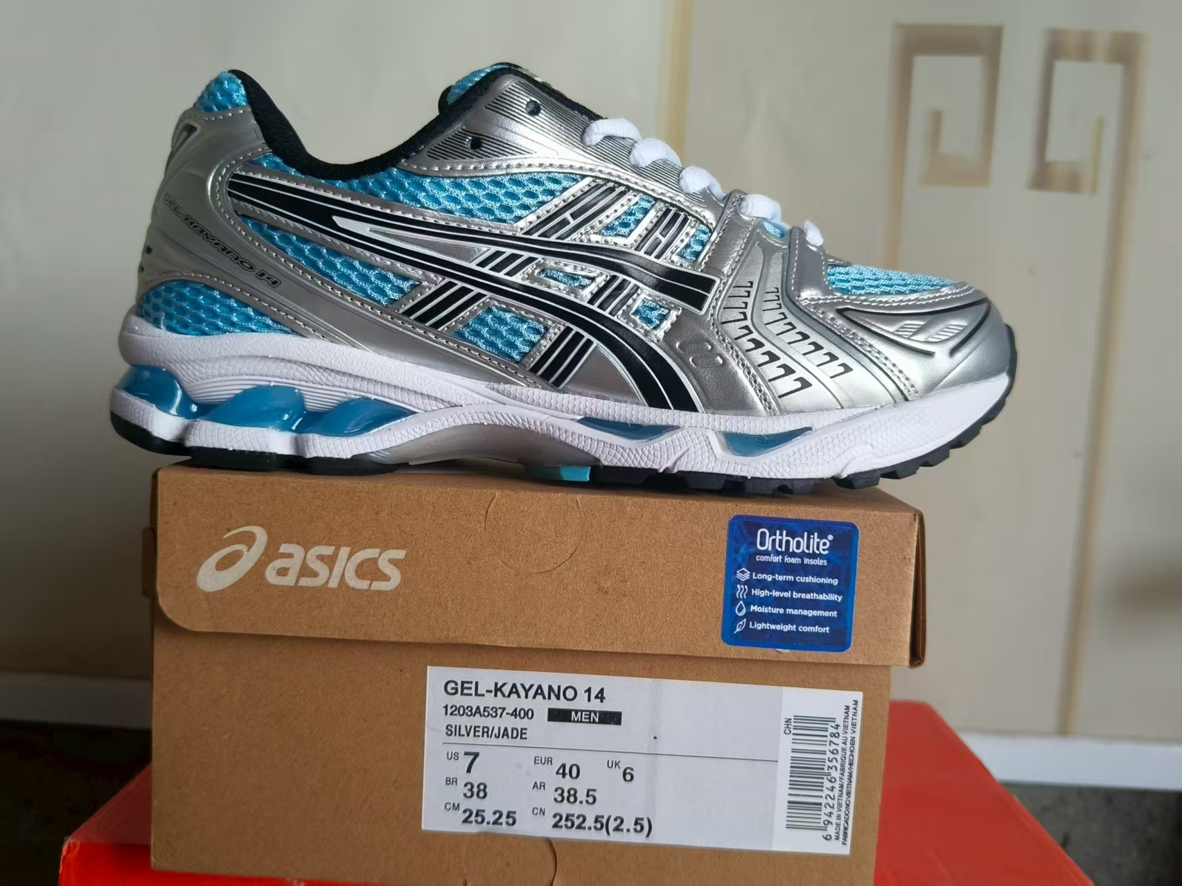 ASICS 1203A537-400 US Men's Sizes6 to 11 in half sizes Silver Jade Shoes tianlong