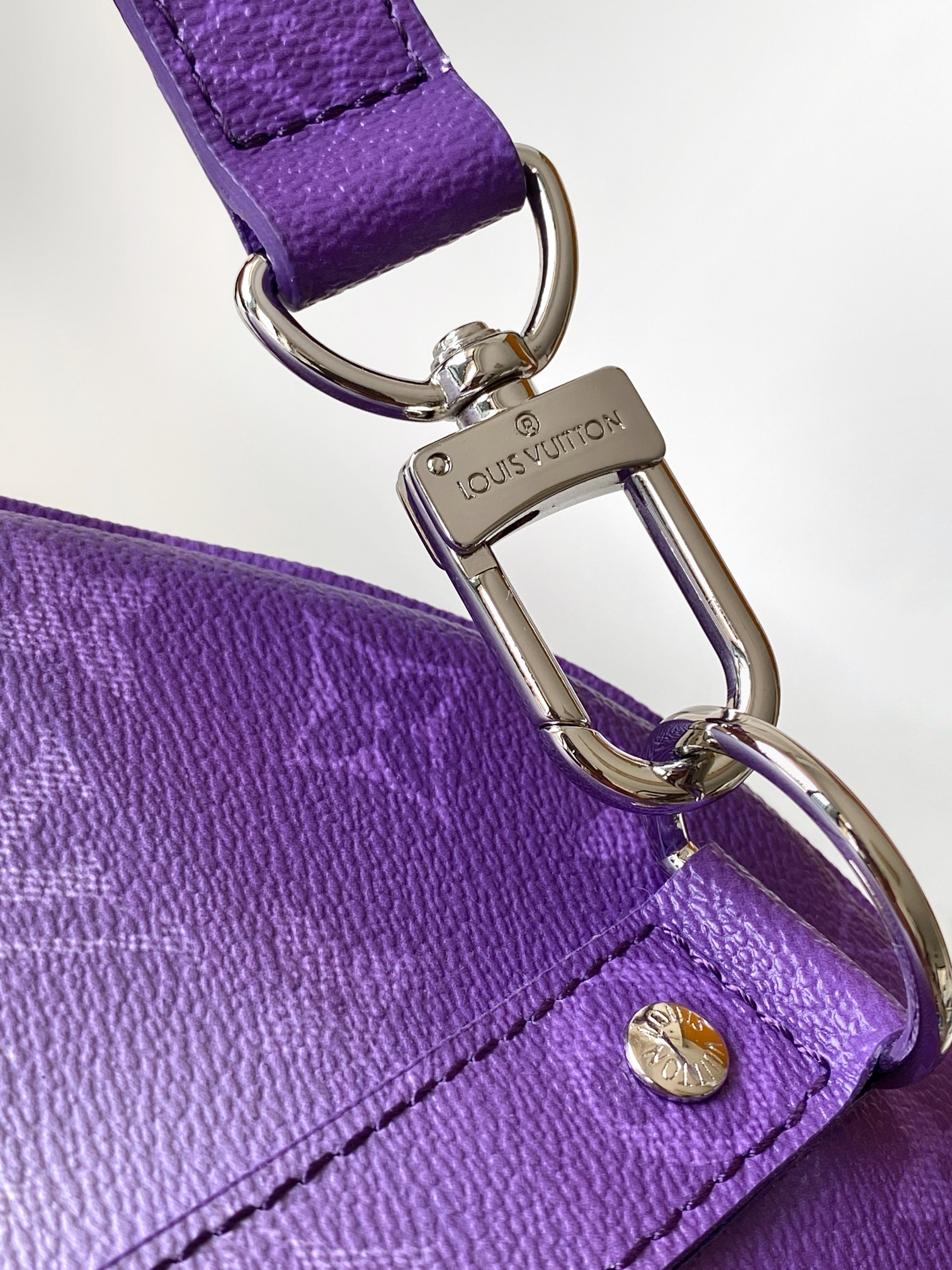 Louis Vuitton Keepall 45 Travel Bag Purple Gradient