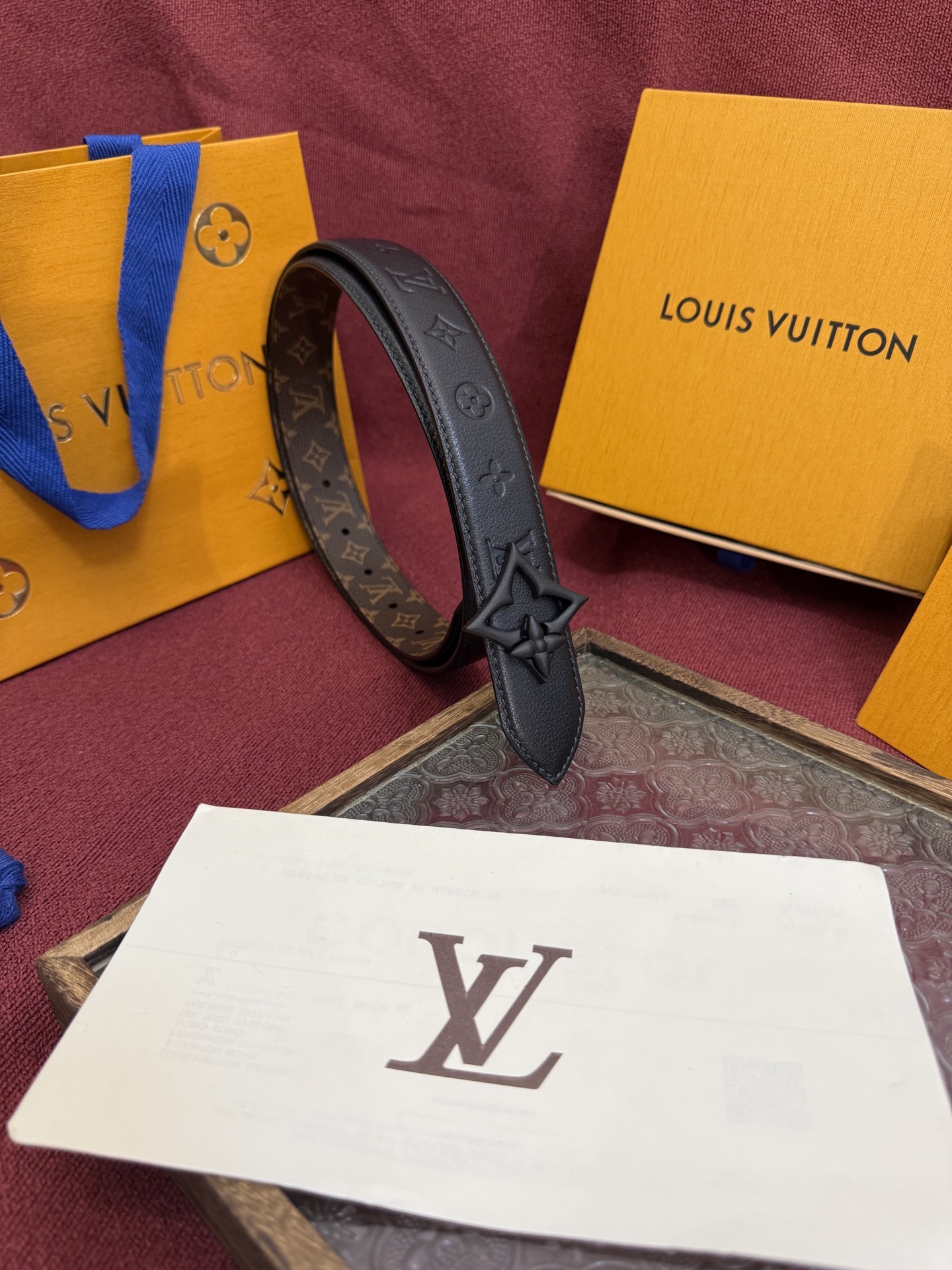 LV Flower Reversible Belt 3.0cm