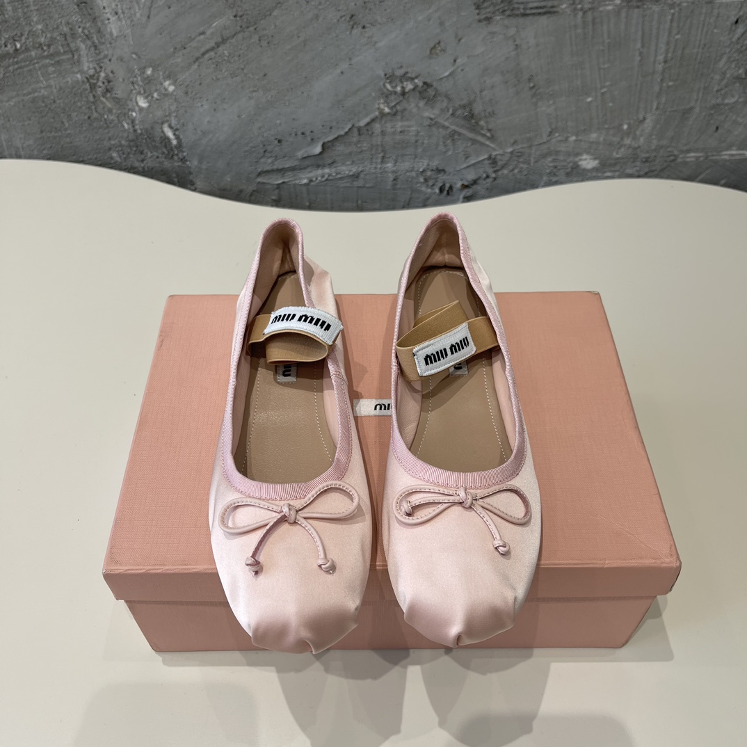 Miu Miu Satin Ballet Flat