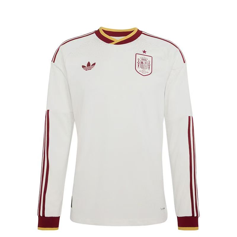 Spain Away Long Sleeve Jersey World Cup 2026