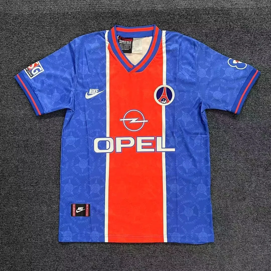1995/96 Retro Paris Away White Soccer Jersey 1:1 Thai Quality