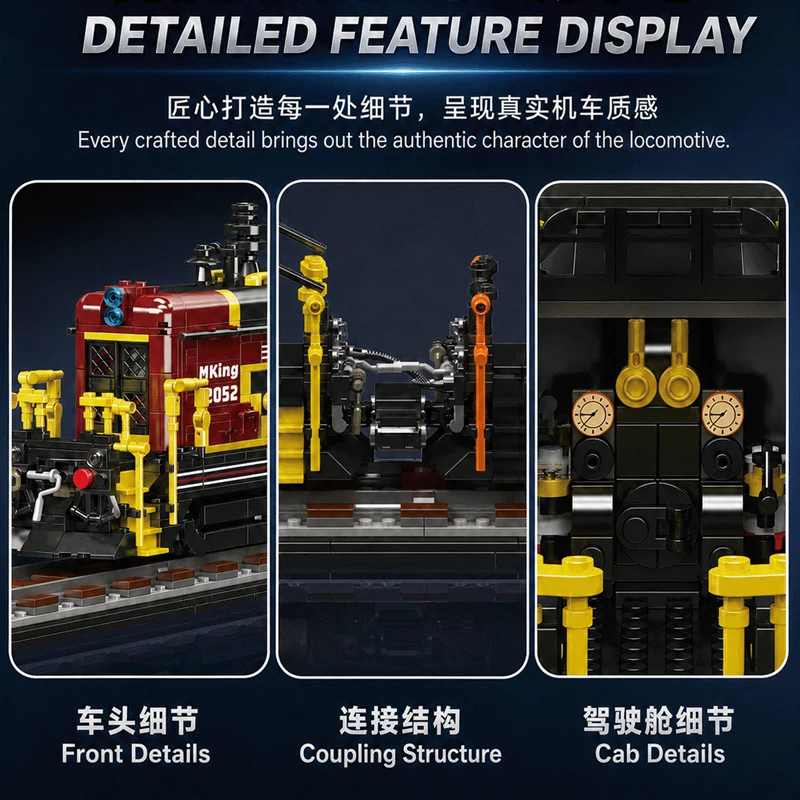MOULD KING 12052 - SW1200 Diesel Locomotive