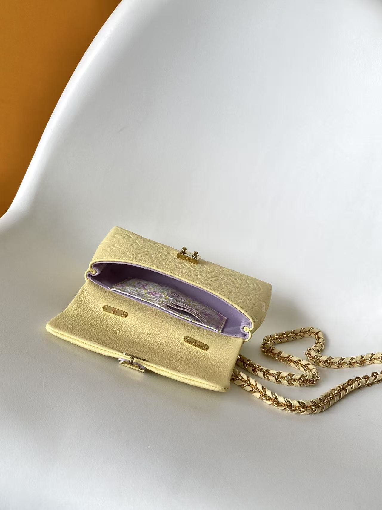 Louis Vuitton Nano Madeleine handbag in yellow