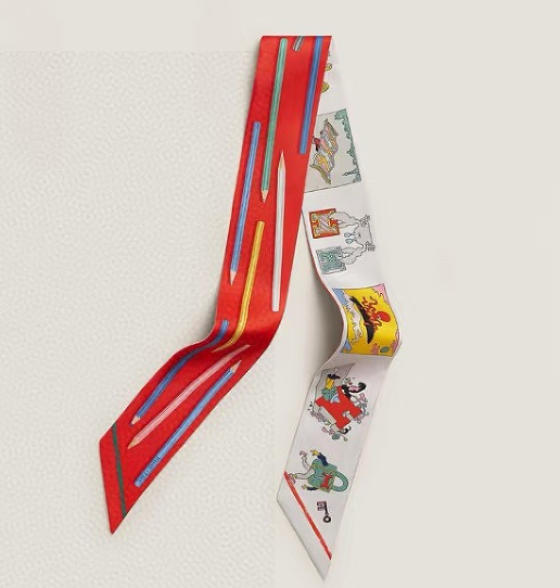 Hermes Silk Twilly Bandeau