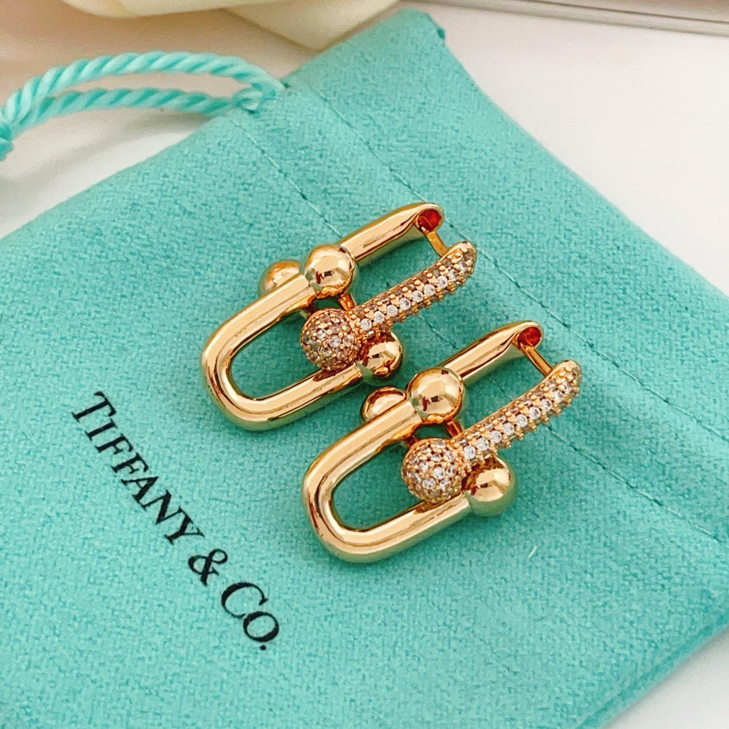 Tiffany Fashion Earrings-Pink gold