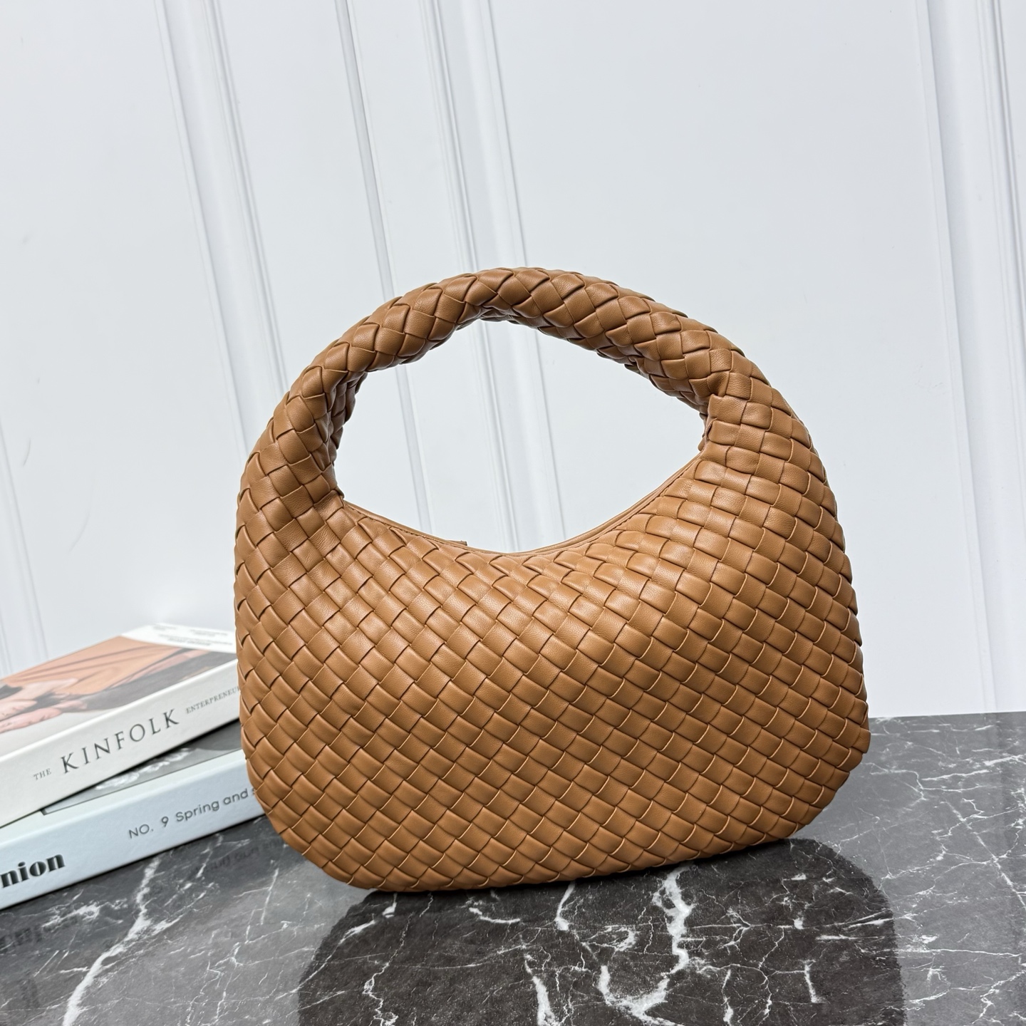 Bottega Veneta Small Veneta in Amber Intrecciato