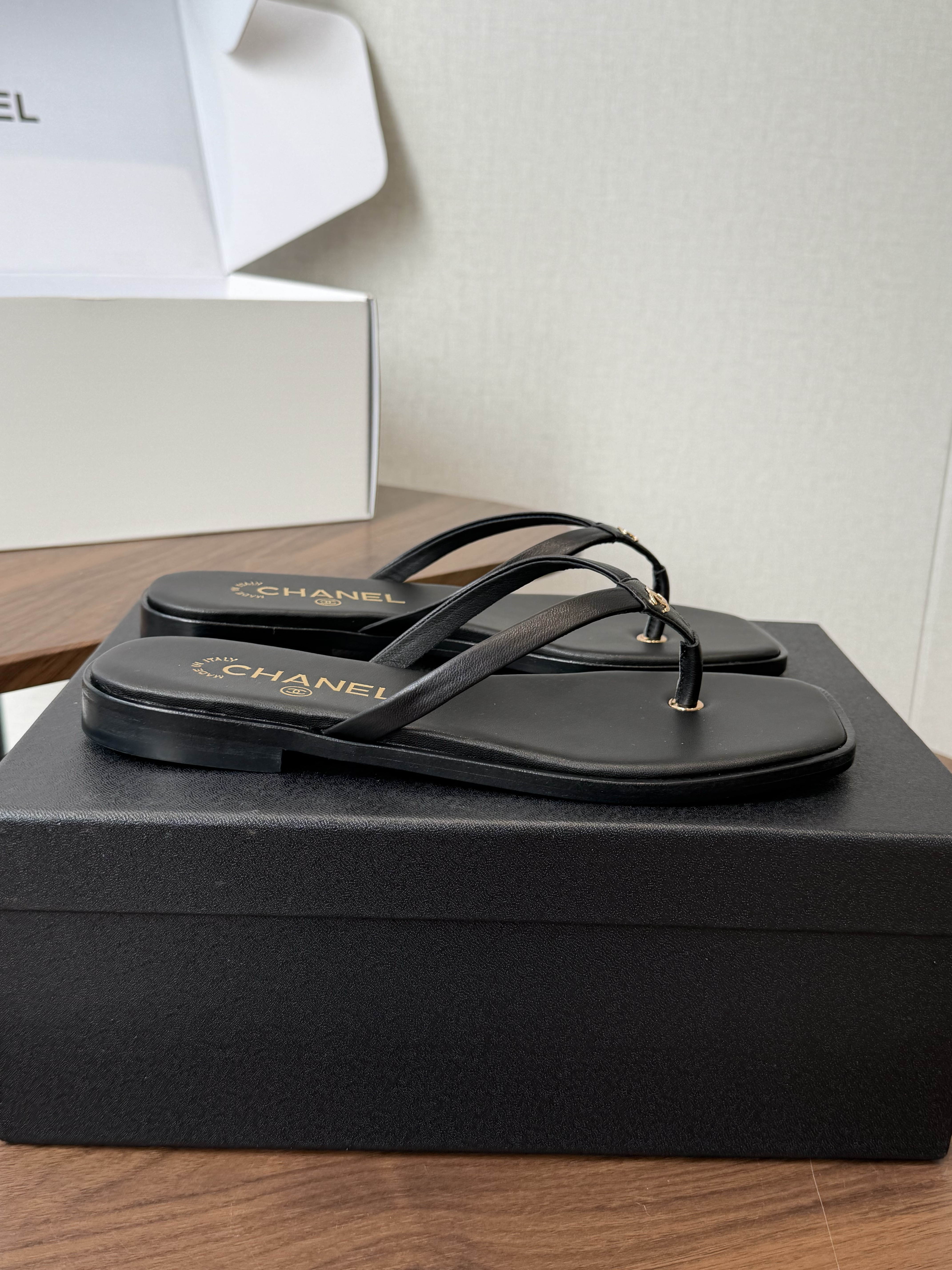 Chanel New Leather Flip-Flop