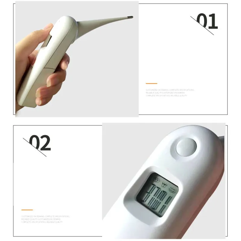 for Smart Pet Thermometer Livestock Thermometer Fast Digital Veterinary Thermometer for Dog Horse Cattle Pigs Birds Shee B03E