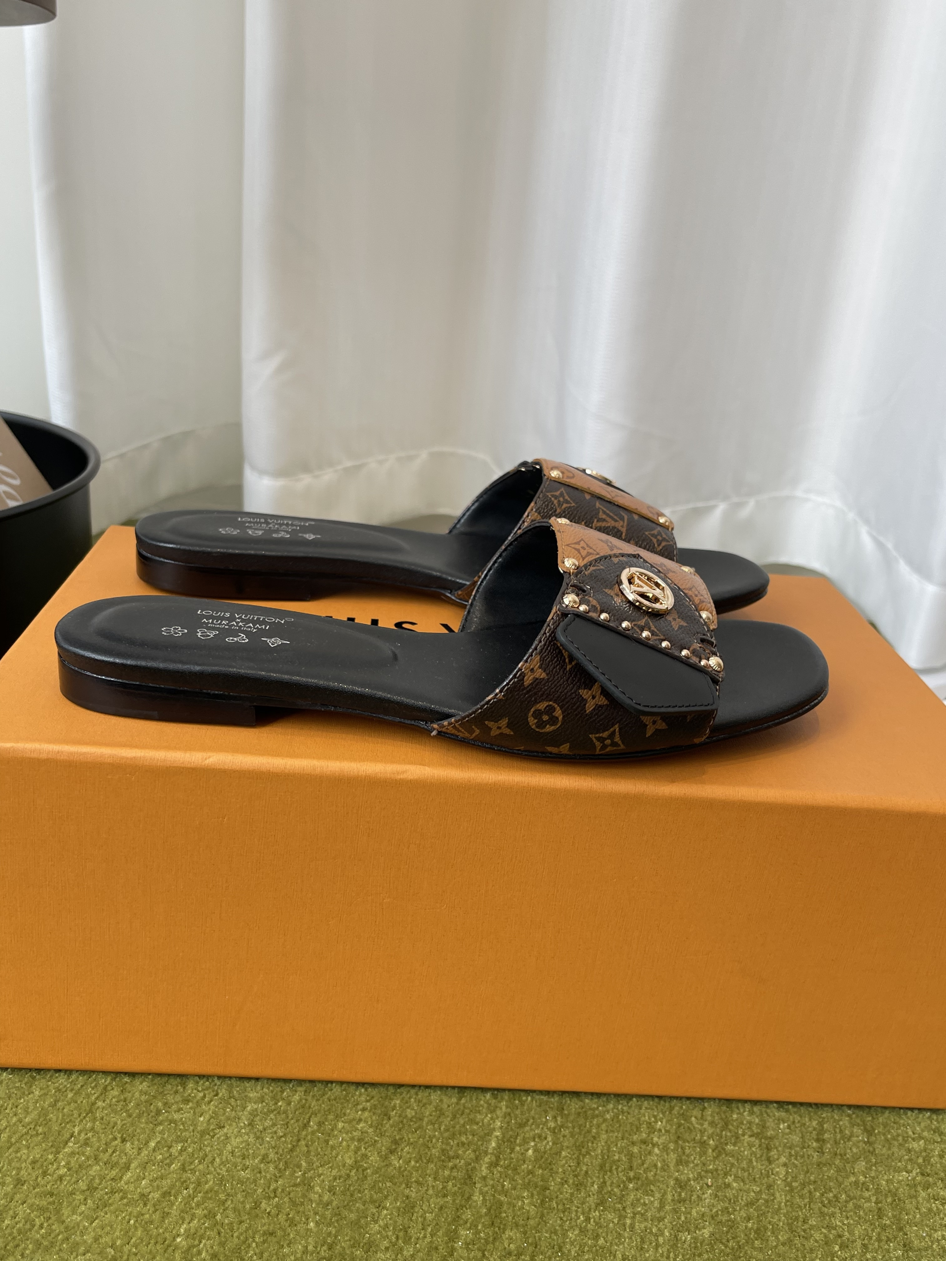 Women's LV Frame Flat Slides