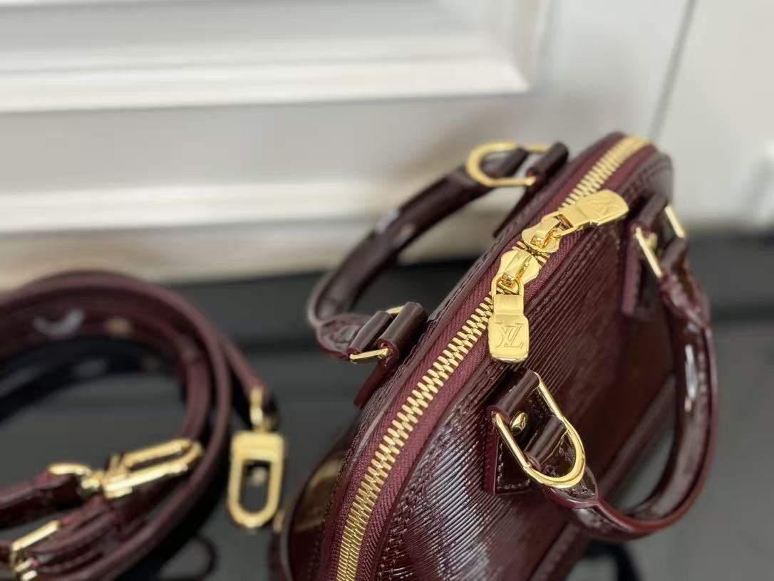 Louis Vuitton 2025 Burgundy Classic Alma Bag