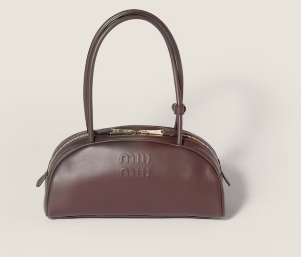Miu Miu Briarwood Medium Beau Leather Bag 5BB193