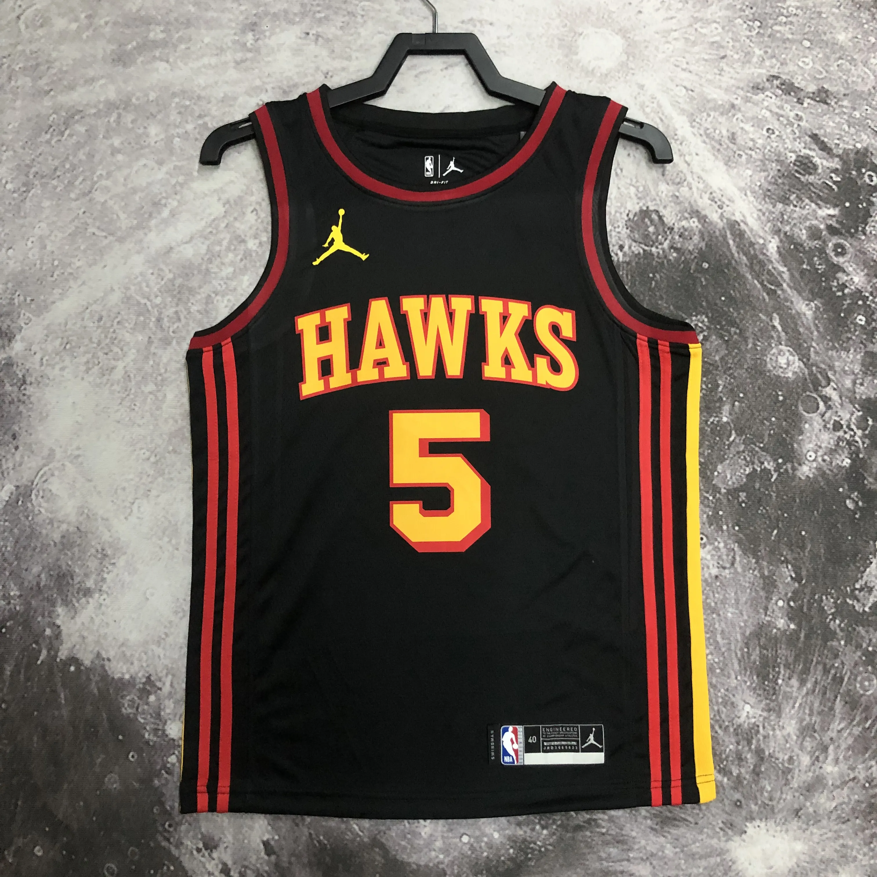 Atlanta Hawks Black  #5 Murray