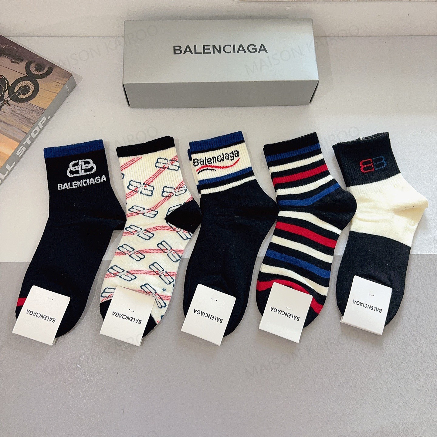 Balenciaga Socks 5-Pack - KAIROO
