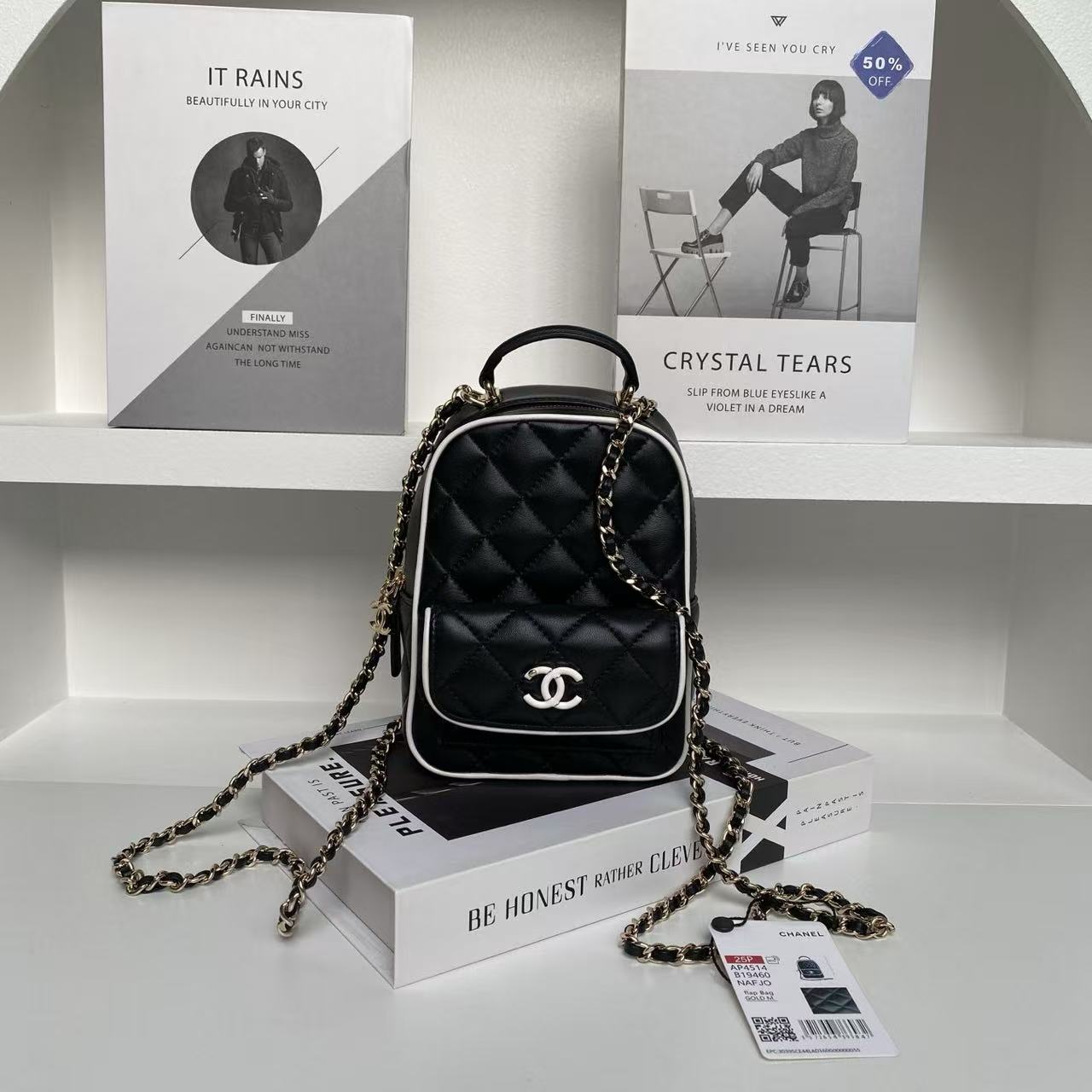 Chanel 2025 new panda series small backpack