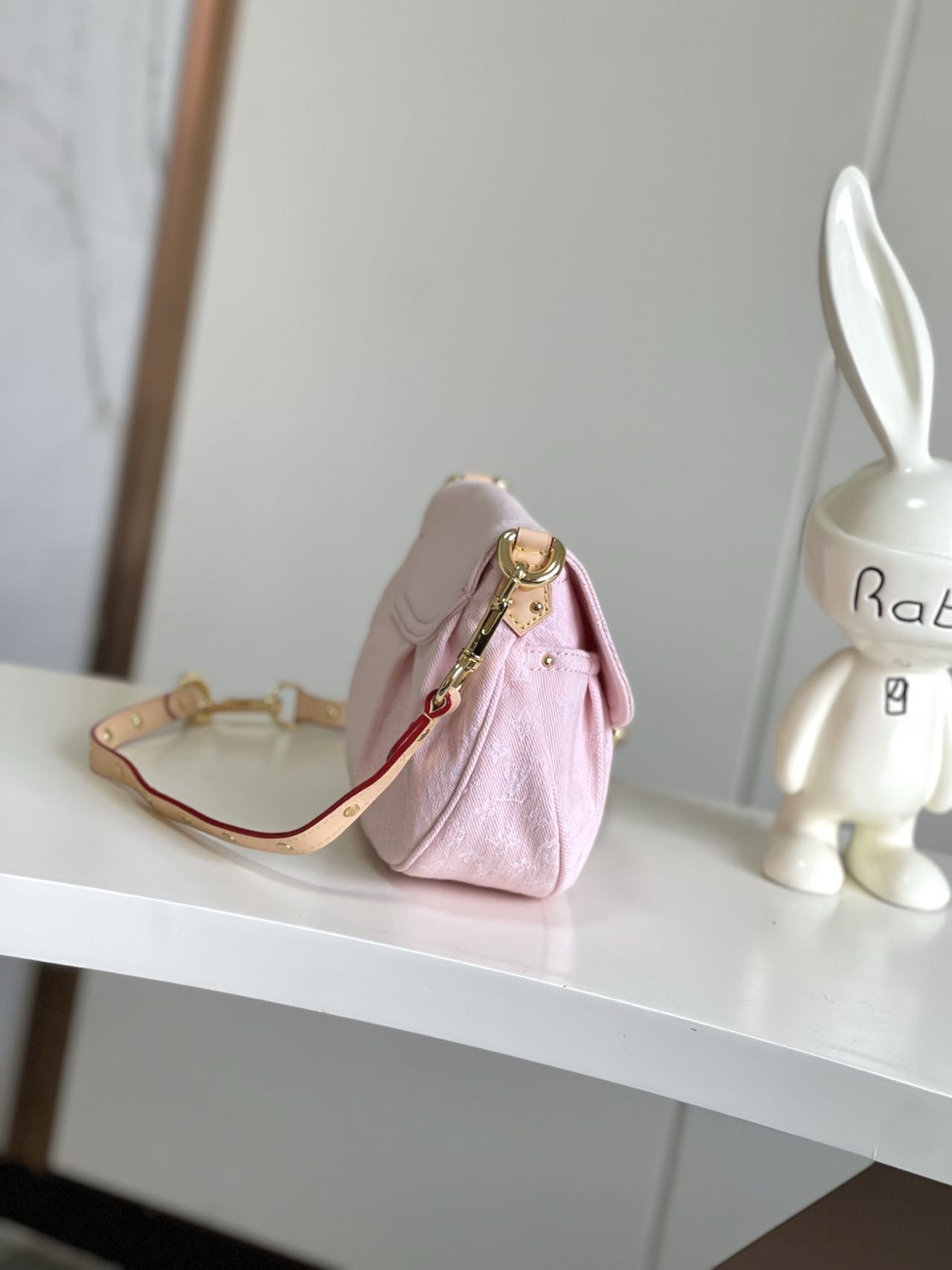 Louis Vuitton LV Monogram Pink Denim Sunset Shoulder Bag