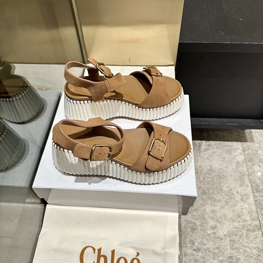Chloe Nama Wedge Sandal