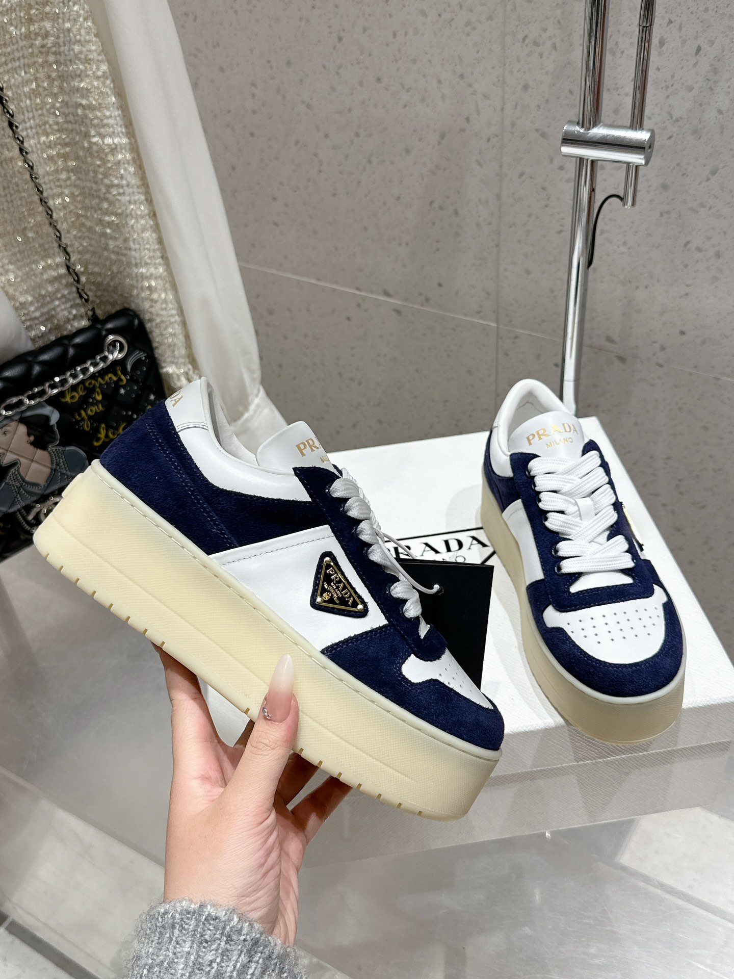 Women's Prada Downtown Bold Sneaker