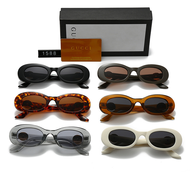 Gucci Oval-frame Sunglasses with Round Logo Top quality - KAIROO