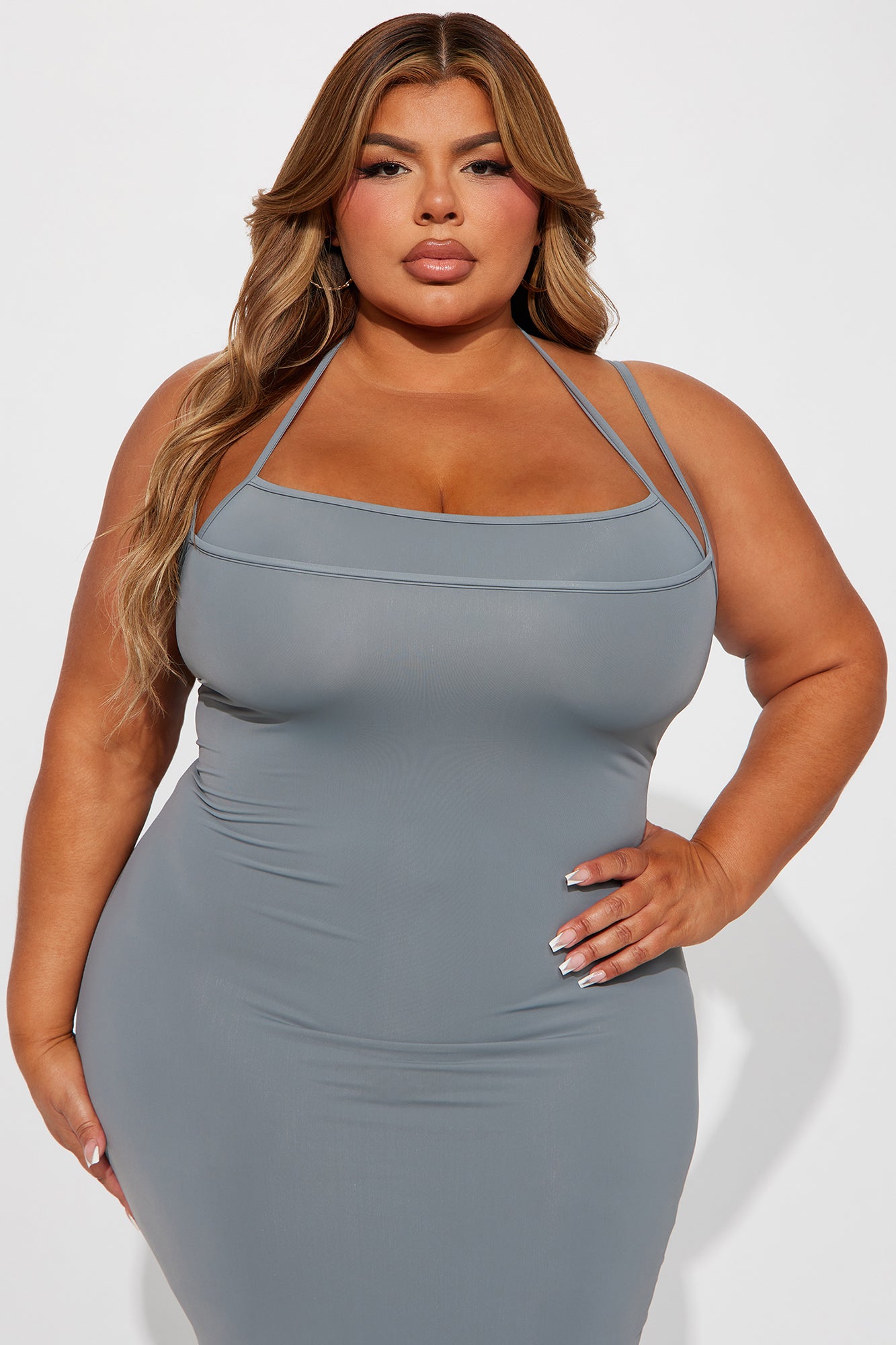 On The Go Maxi Dress - Silver