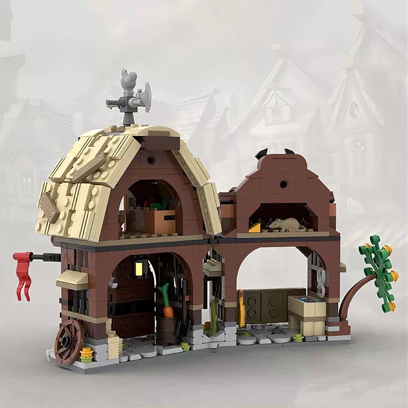 MOC 114761 - Medieval Barn and Stable