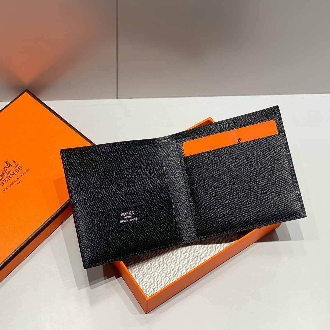 Hermes Black Epsom MC² Copernic Compact wallet