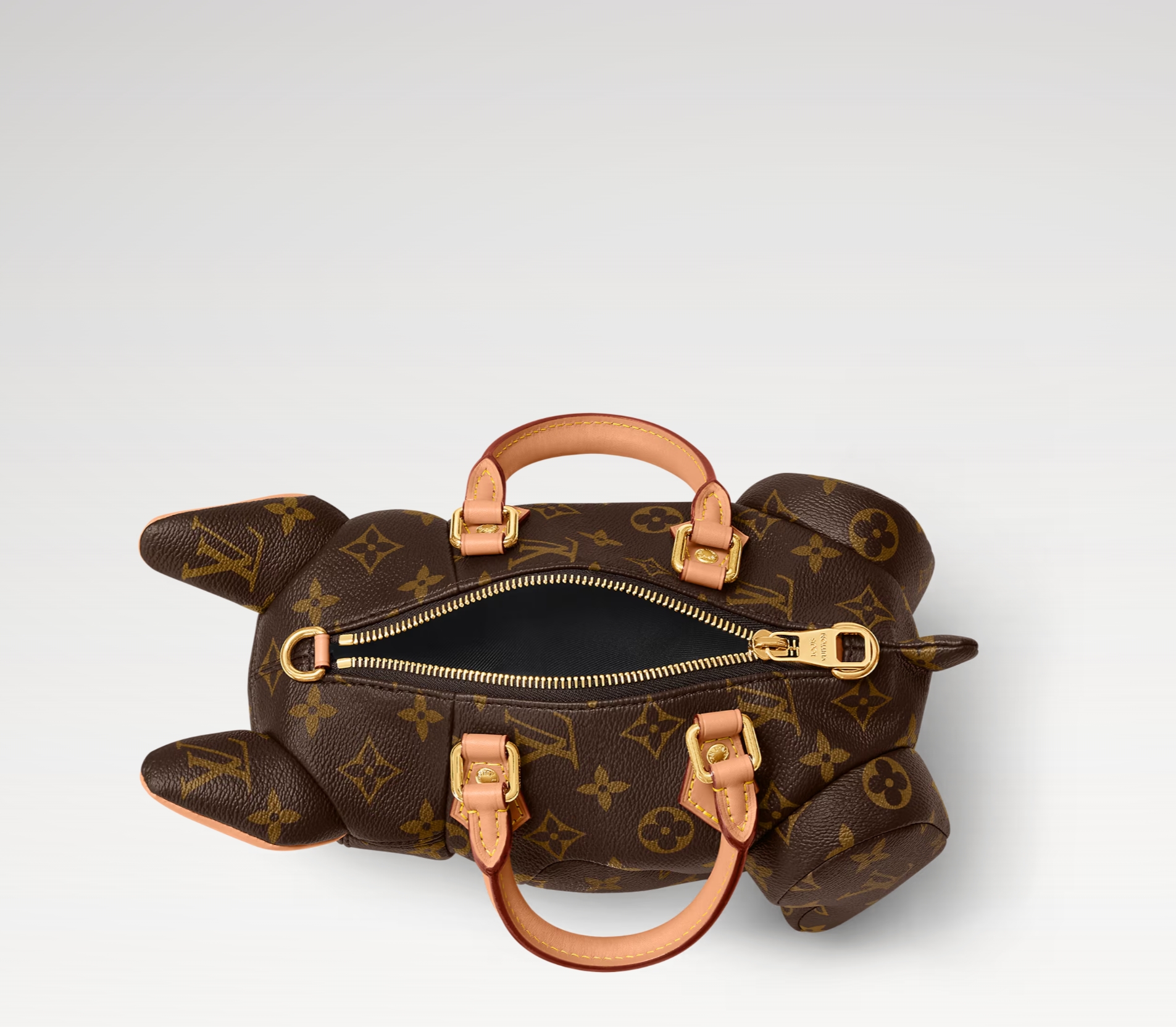 Louis Vuitton LV new French bulldog shaped handbag shoulder bag