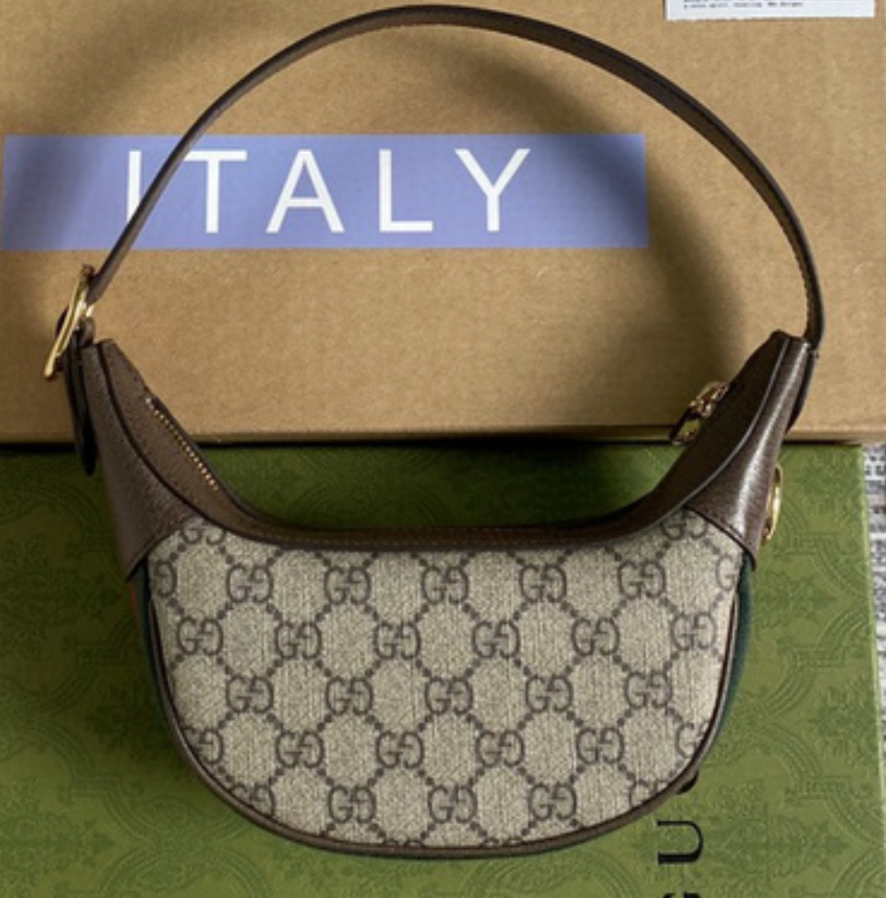 Gucci Ophidia Canvas&Leather Shoulder  Bags