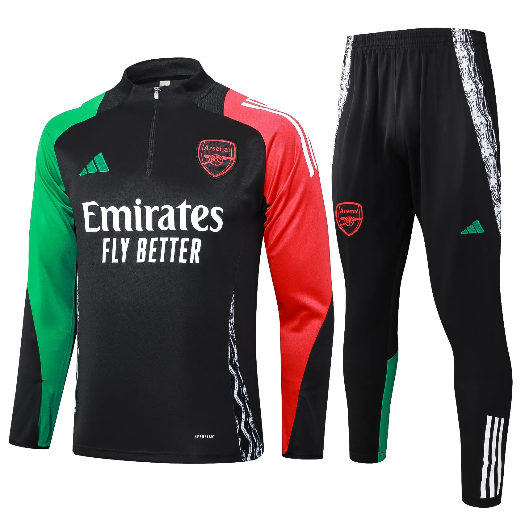 Adult/ Kids 2425 Arsenal half zipper Training Suit B955