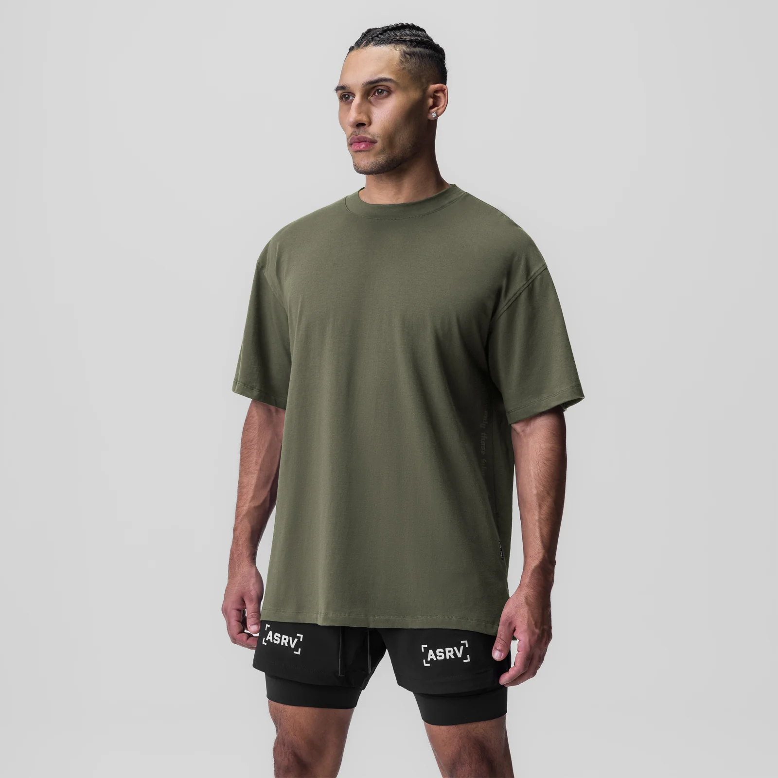 0824. Supima Oversized Tee - Olive