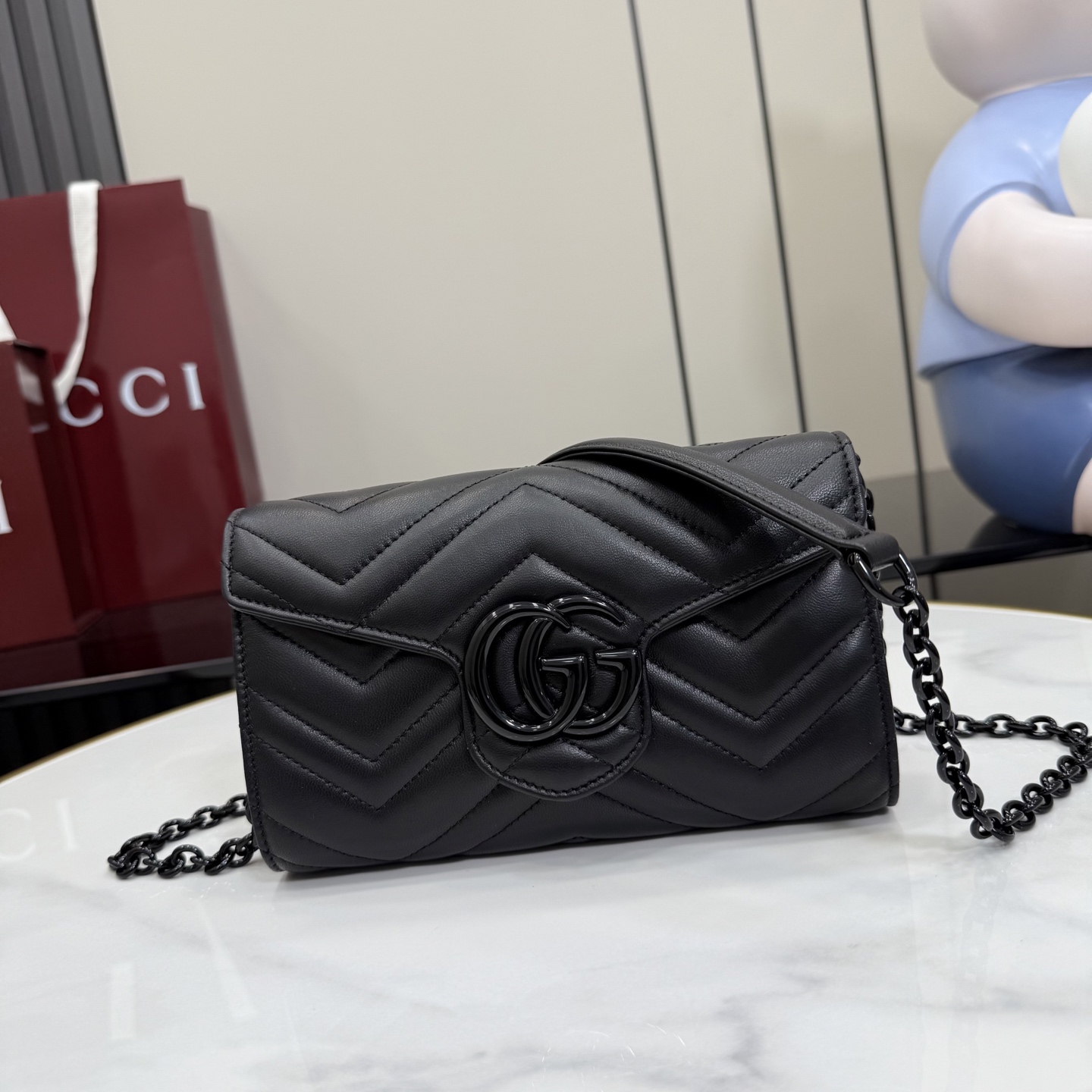 Gucci GG Marmont wallet on chain 858924