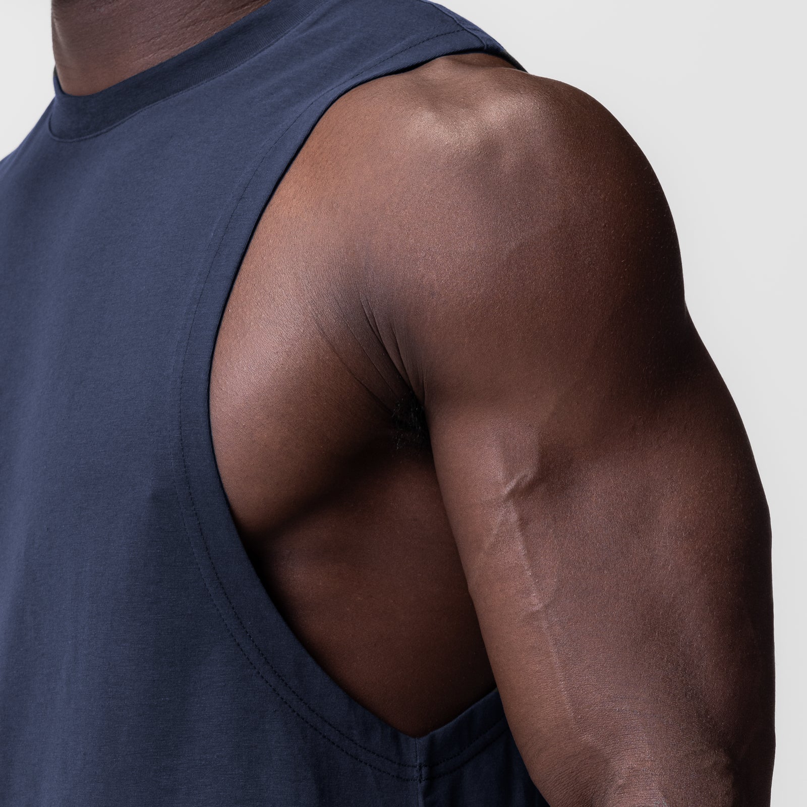 0926. Supima Muscle Tank - Navy