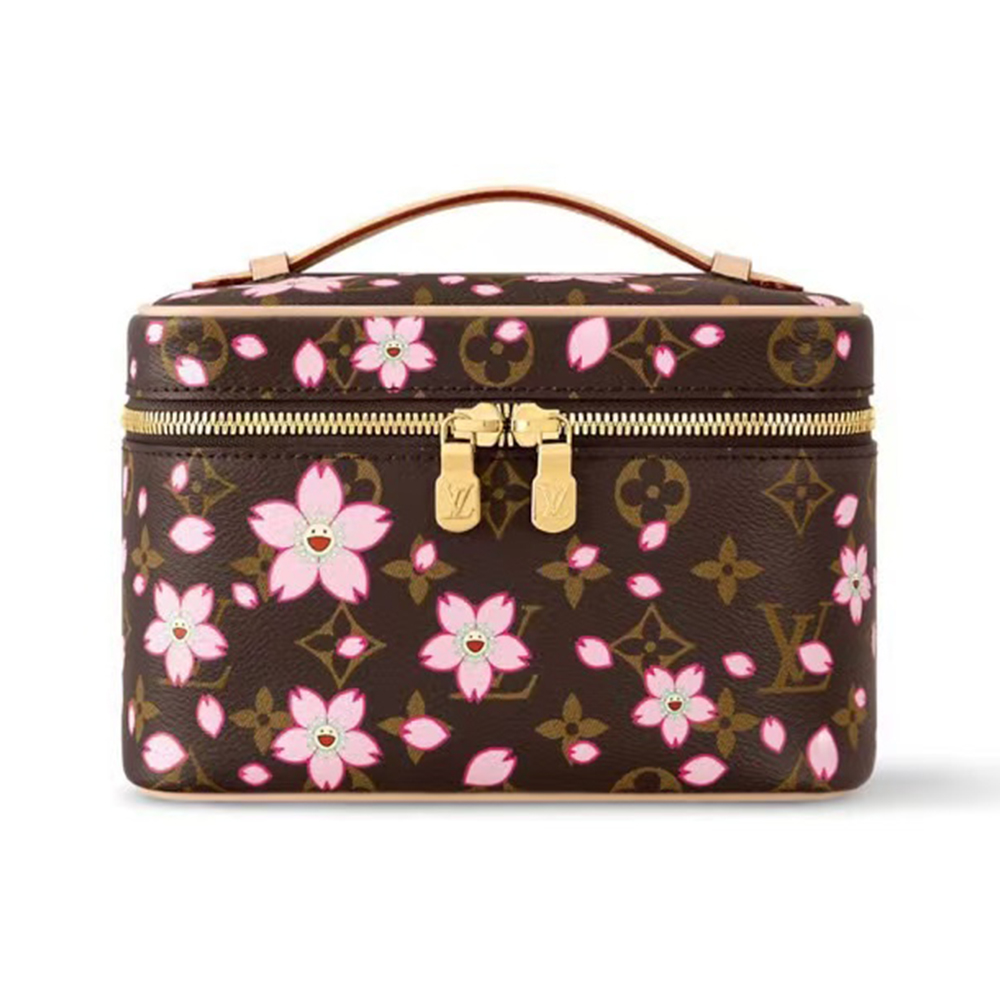 LV x TM Louis Vuitton Cherry Blossom Nice Mini Vanity Case