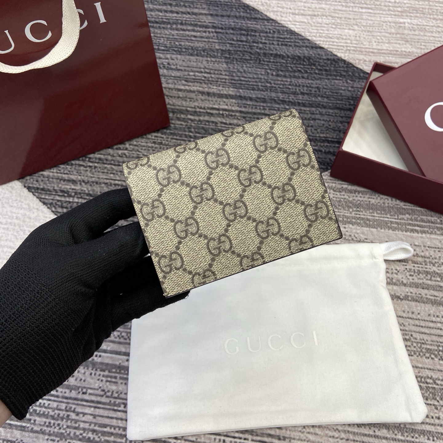 Gucci Bi-color GG Marmont small wallet 841358