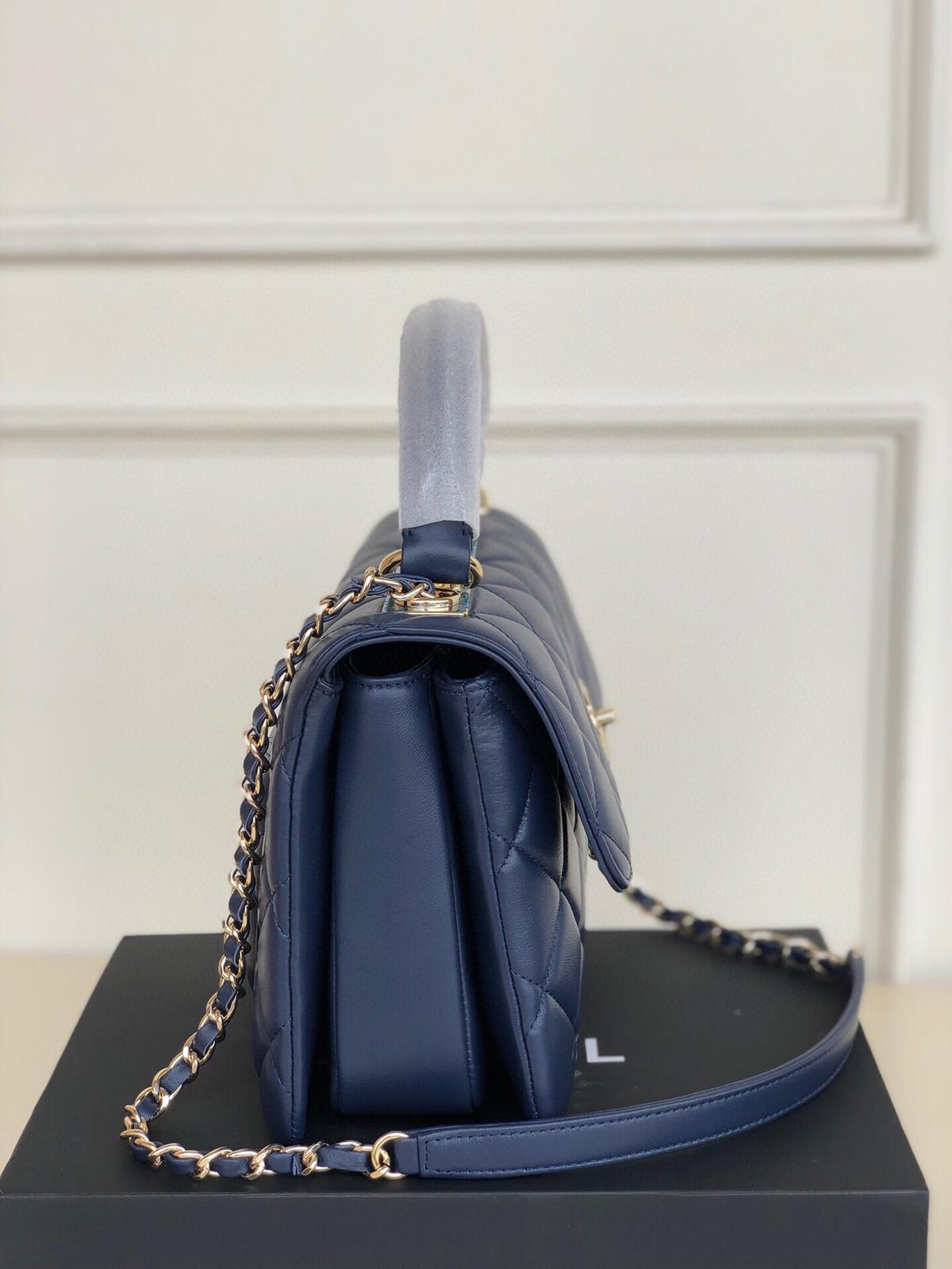CHANEL Navy Blue Cross-Body Bag