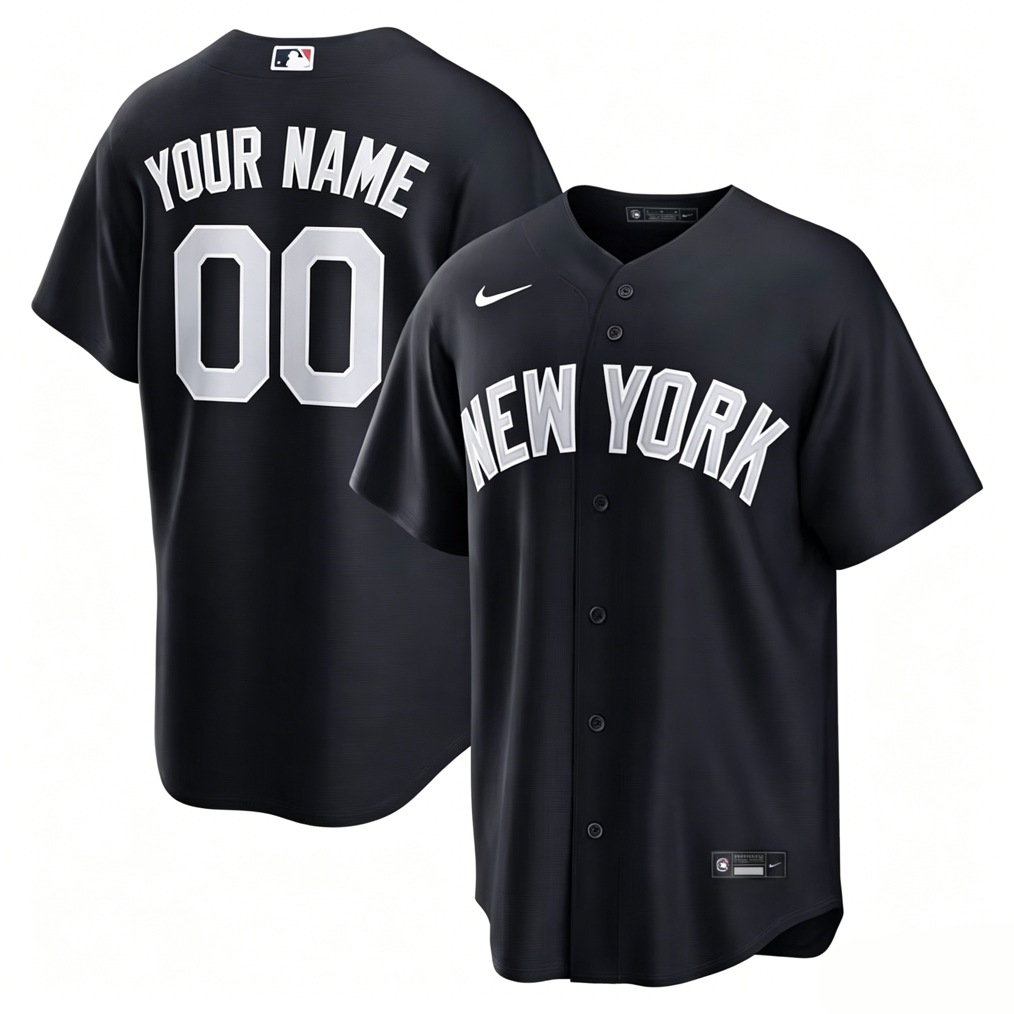 New York Yankees Baseball Jersey Men Women Youth Nike White Gray Navy Blue Home And Away Limited Edition Customized Jersey