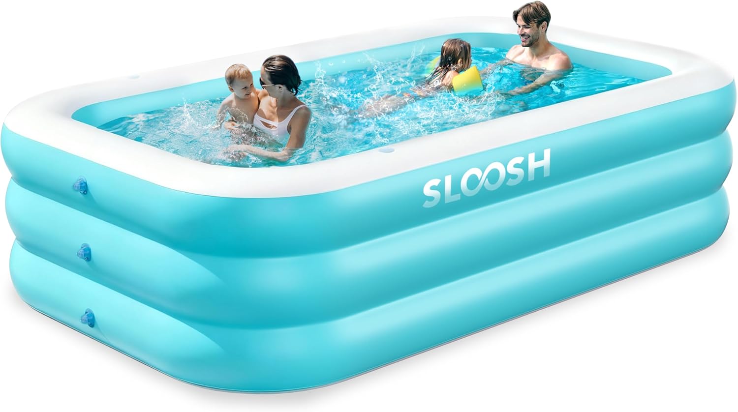 SLOOSH Inflatable Pool for Adults with Seats, 120