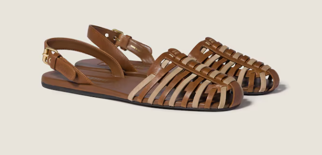 Miu Miu Nappa Leather Sandal