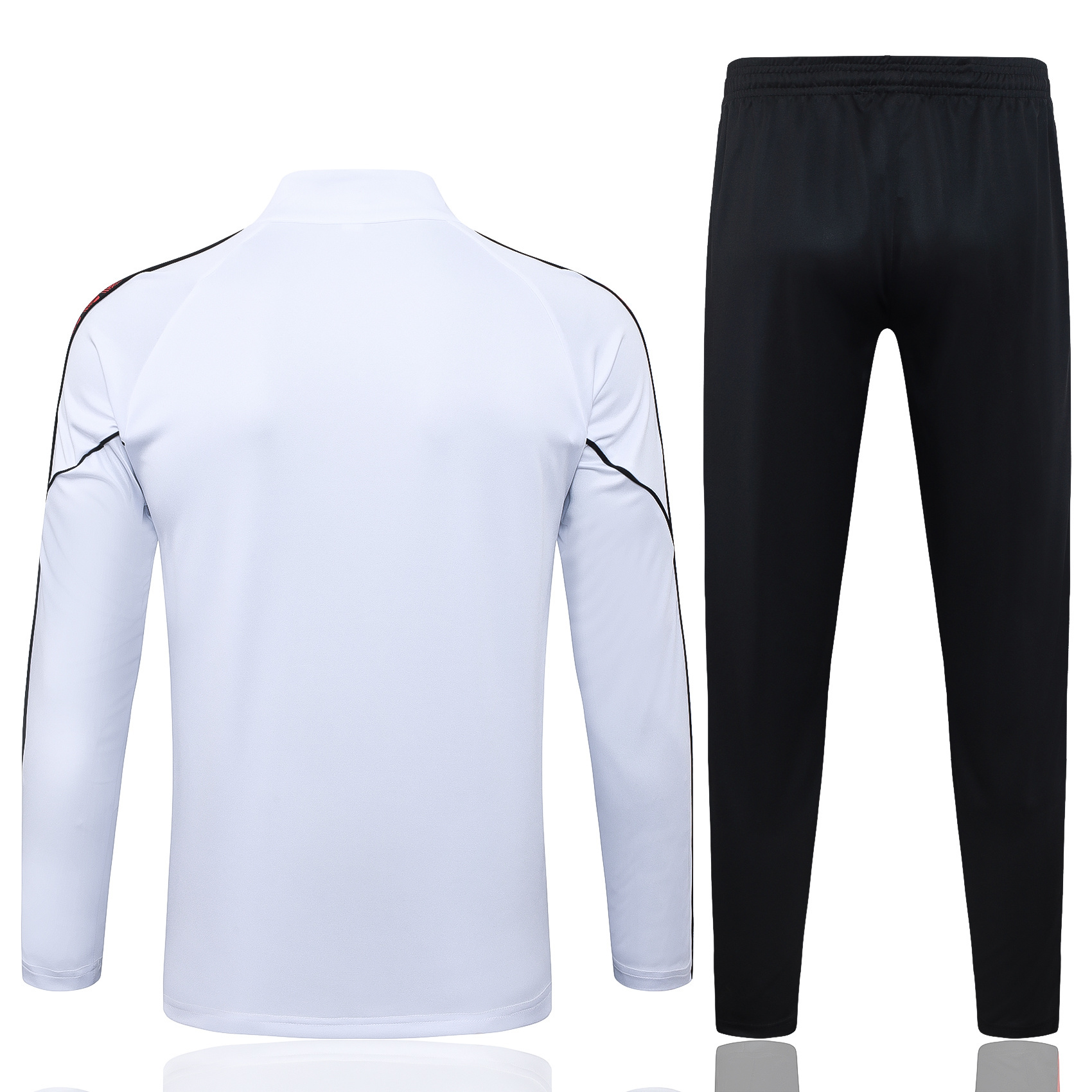 Adult / Kids AC 25/26 Half Zipper Training Suit White