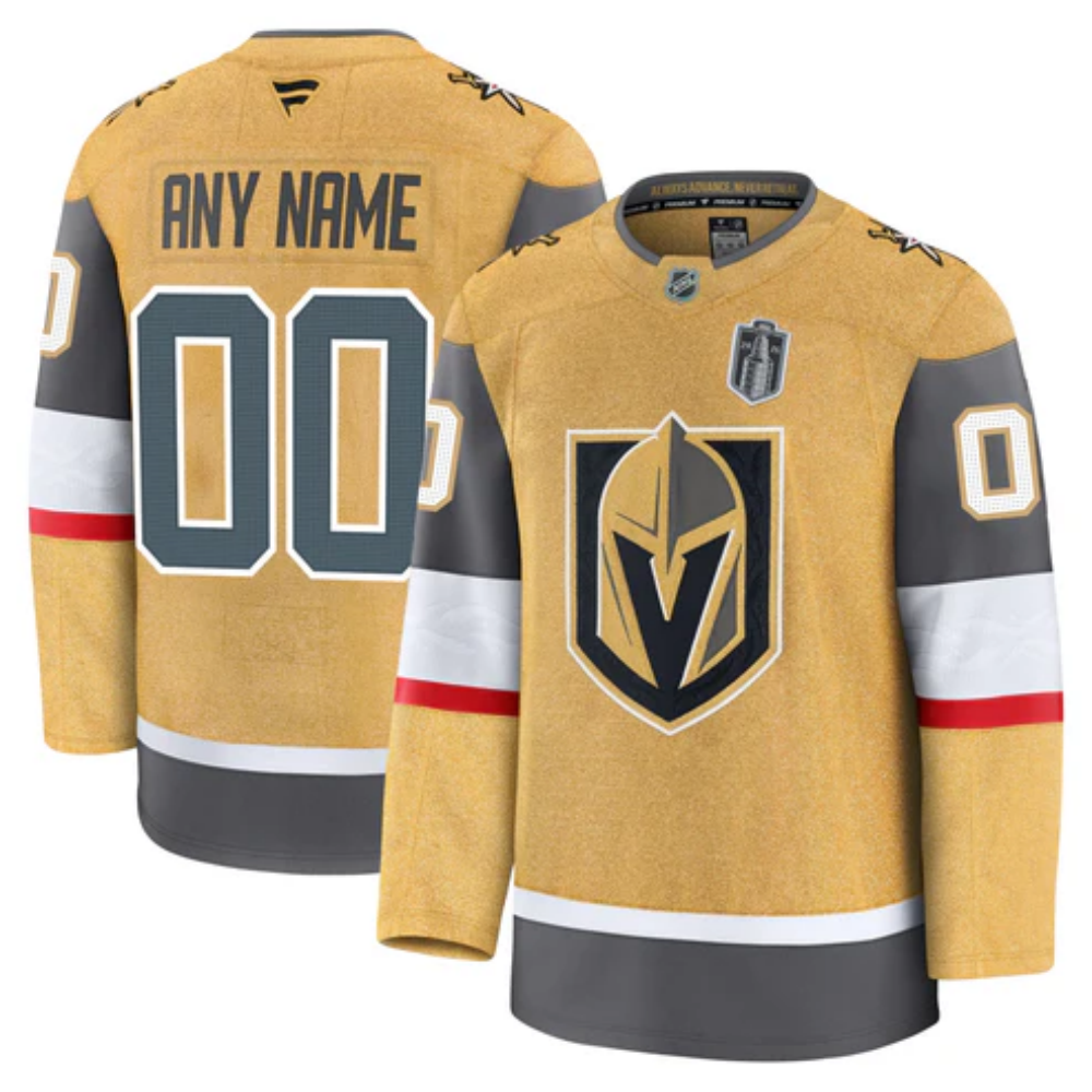 Customizable Vegas Golden Knights Fanatics Premium Home Jersey With 2026 Stanley Cup Final Patch