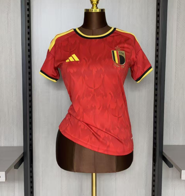 Female 2025 Belgium Home Fan Jersey S-2XL
