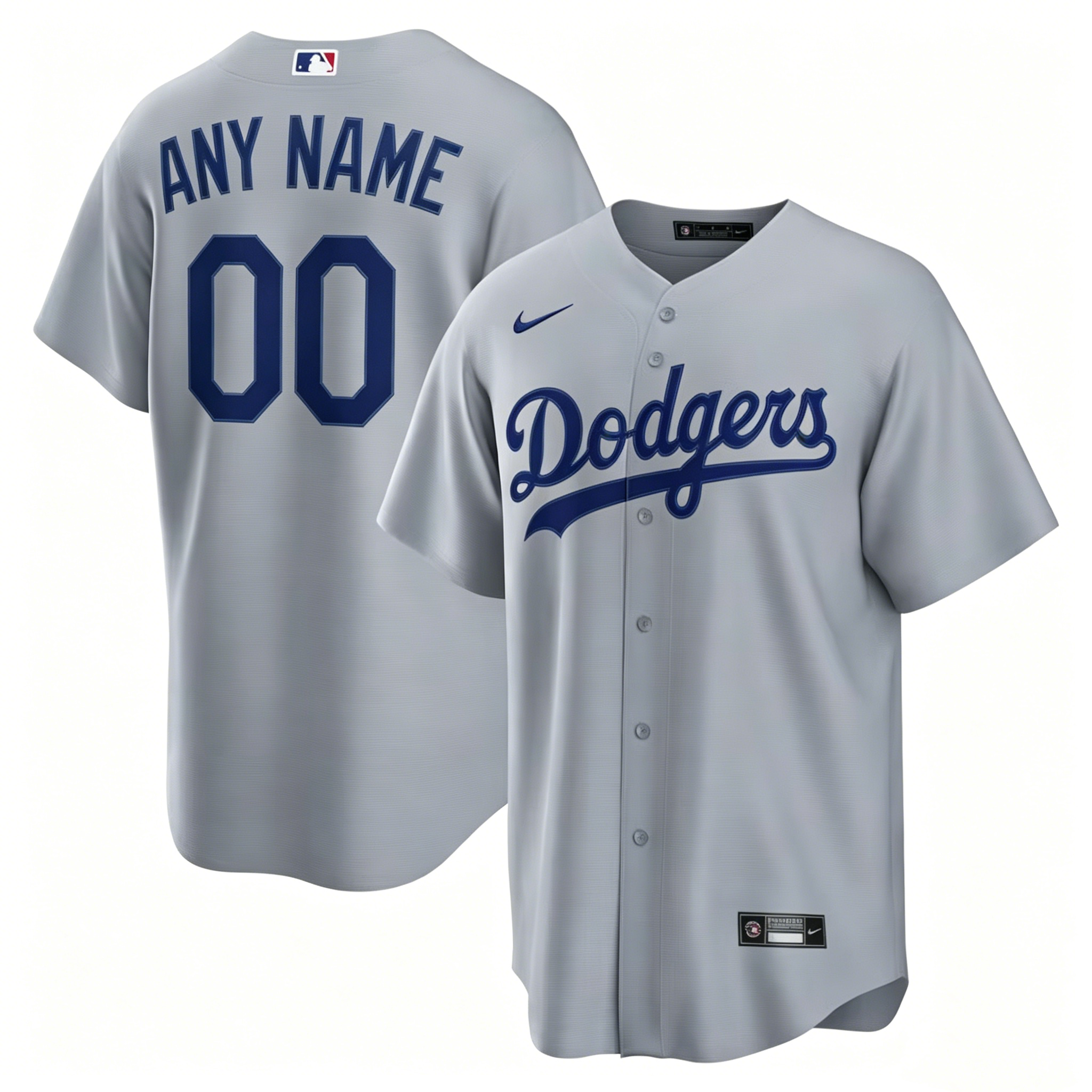Los Angeles Dodgers baseball jersey men women youth Nike Royal Blue White Grey home and away replica jersey