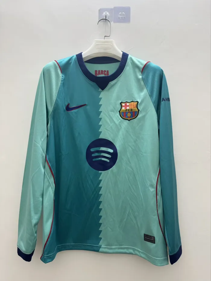 Barcelona Third Long Sleeves jersey Fan Version 26/27