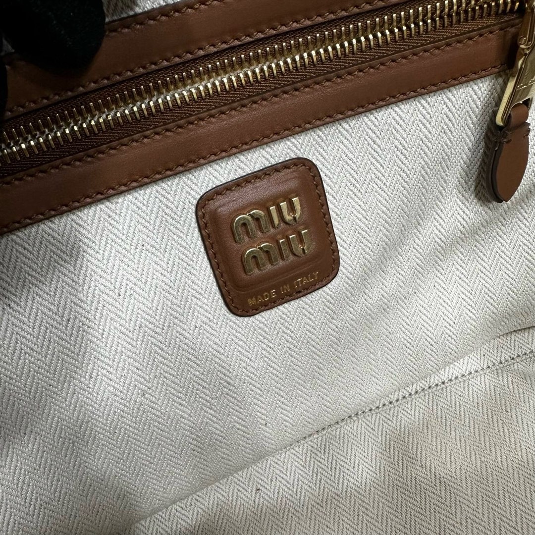 Miumiu Beau bag with leather patches