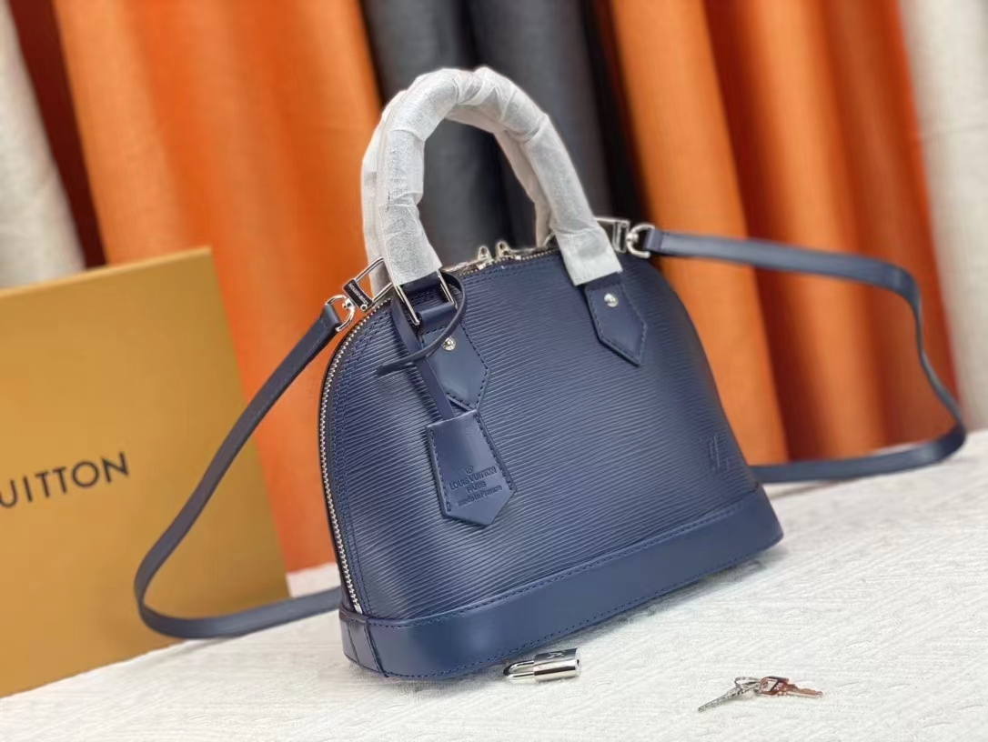 Louis Vuitton Alma BB 2way bag Epi Leather Indigo