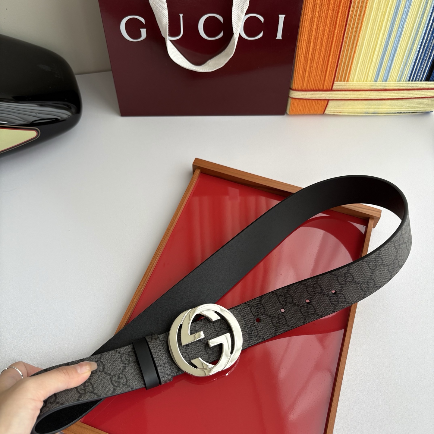 Gucci Reversible GG Marmont belt 3.5cm