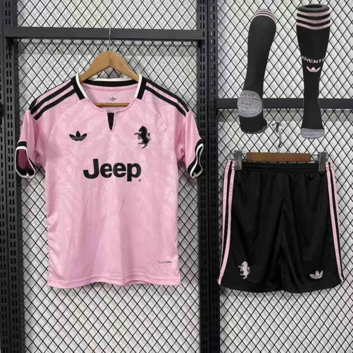 Kids Juventus Away Suit & Socks 26/27 | Soc Jersey - Premium Football Jersey